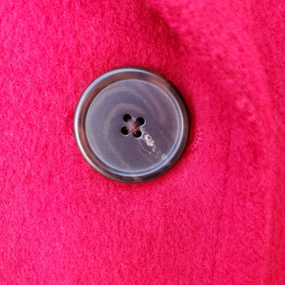Coldwater Creek Wool Jacket Red Coat Size 16 - EUC! - Picture 8 of 16